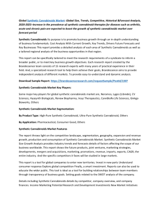 Synthetic Cannabinoids Market