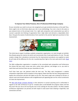 WordPress Website Designer Namibia - Systems Supplies