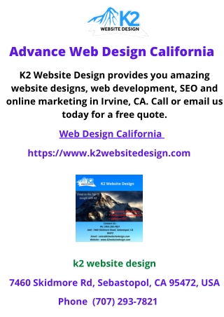 Advance Web Design California