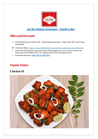 Jai Ho Indian Gourmet - South Lake