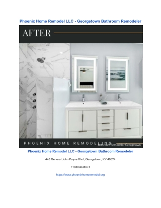 Phoenix Home Remodel LLC - Georgetown Bathroom Remodeler