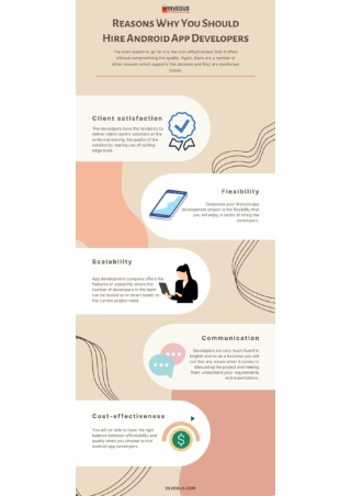 Reasons Why You Should Hire Android App Developers?