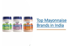 Top Mayonnaise Brands in India