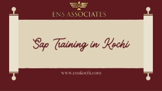 Sap Training in Kochi