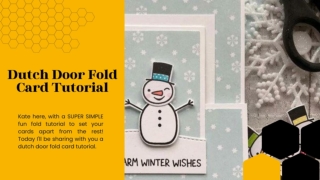 Dutch Door Fold Card Tutorial