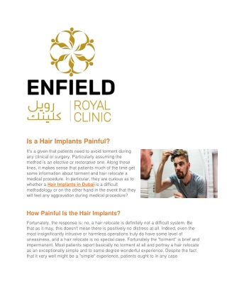 Is a Hair Implants Painful