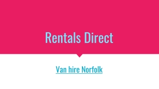 Rentals Direct---Rentals Direct Ltd