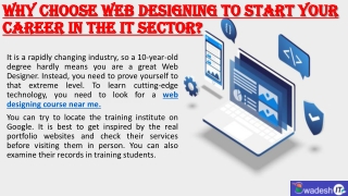 Web designing course near me