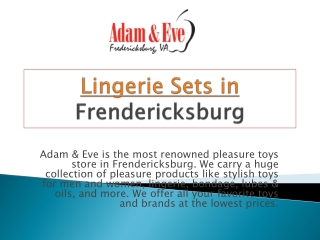 Best Place to Buy Lingerie Sets in Fredericksburg