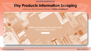Etsy Products Information Scraping
