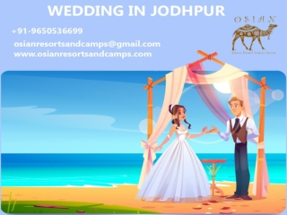 Planning a wedding in Jodhpur - Osian Resorts