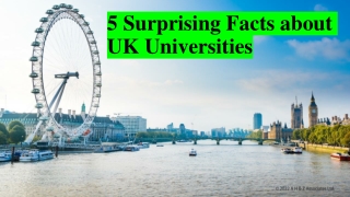 5 Surprising Facts about UK Universities