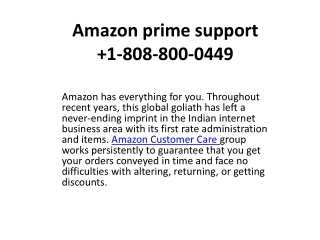 Amazon prime support