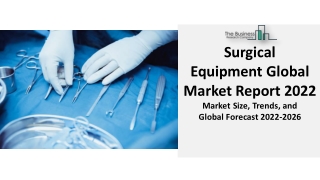 2022 Surgical Equipment Market By Type Of Expenditure, Product, Global Size