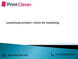 customized printed t-shirts for marketing