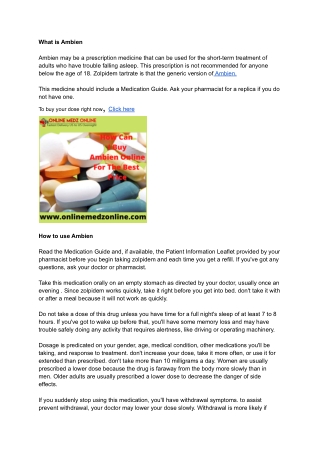 How Can I Buy Ambien Online For The Best Price