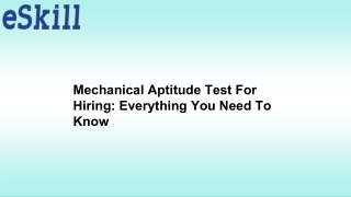 Mechanical Aptitude Test For Hiring Everything You Need To Know
