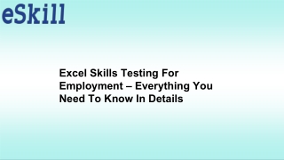 Excel Skills Testing For Employment – Everything You Need To Know In Details