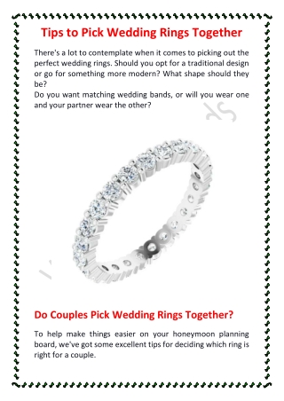 Tips to Pick Wedding Rings Together_VanScoyDiamonds