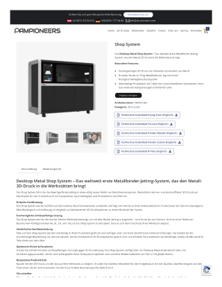 Desktop Metal Shop System