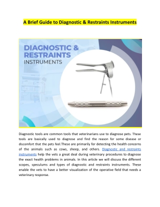 Diagnostic & Restraints Instruments.docx
