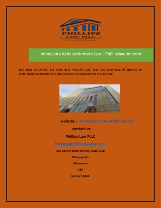 best debt settlement