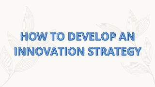 Innovation Strategy