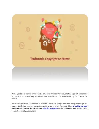 Copyright, Patent, and Trademark_ What’s the Difference