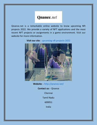 Upcoming Nft Projects 2022  Qnance.net