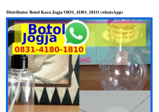 Distributor Botol Kaca Jogja ౦8Зl–ㄐl8౦–l8l౦[WA]