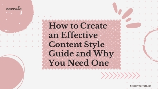 How to Create An Effective Content Style Guide and Why You Need One