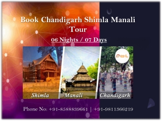 Book Chandigarh Shimla Manali Tour