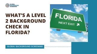 What’s A Level 2 Background Check In Florida