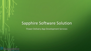 Flower Delivery App Development Services | Sapphire