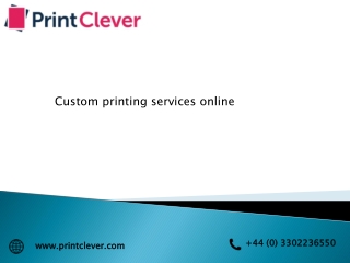 Custom printing services online 