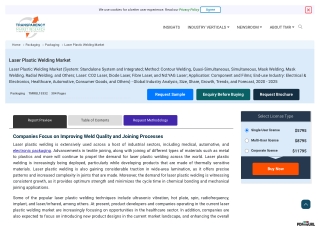 Laser Plastic Welding Market Global Industry Analysis
