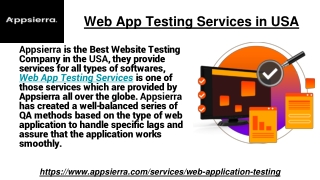 Web App Testing Services in USA