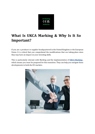 What Is UKCA Marking & Why Is It So Important?