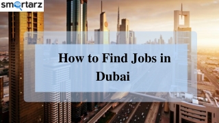 Looking For Jobs In Dubai