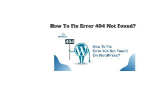 How To Fix Error 404 Not Found?