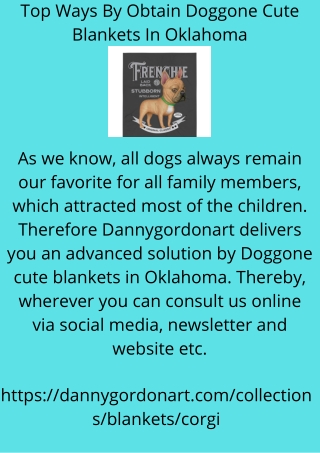 Top Ways By Obtain Doggone Cute Blankets In Oklahoma
