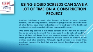 Using Liquid Screeds Can Save A Lot Of Time On A Construction Project (1)