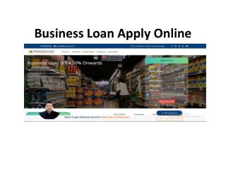 Business Loan Apply Online
