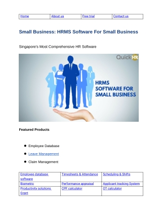 HRMS Software For Small Business