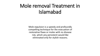 Mole removal Treatment in Islamabad
