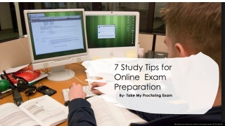 7 Study Tips for Online  Exam Preparation ​
