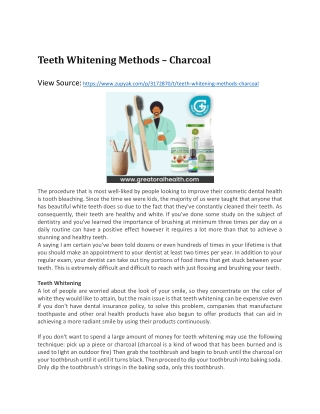 Teeth Whitening Methods