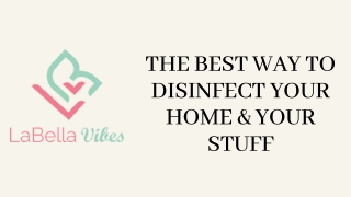 The Best Way To Disinfect Your Home & Your Stuff