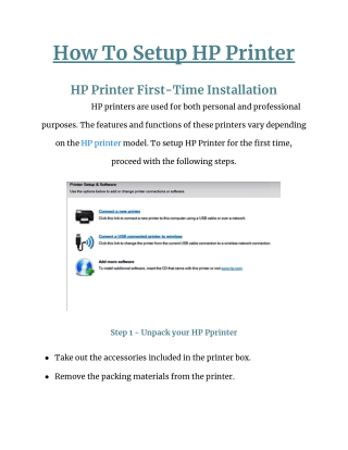 How To Setup HP Printer? - Unboxing Steps | Techie Bee