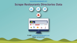 Scrape Restaurants Directories Data